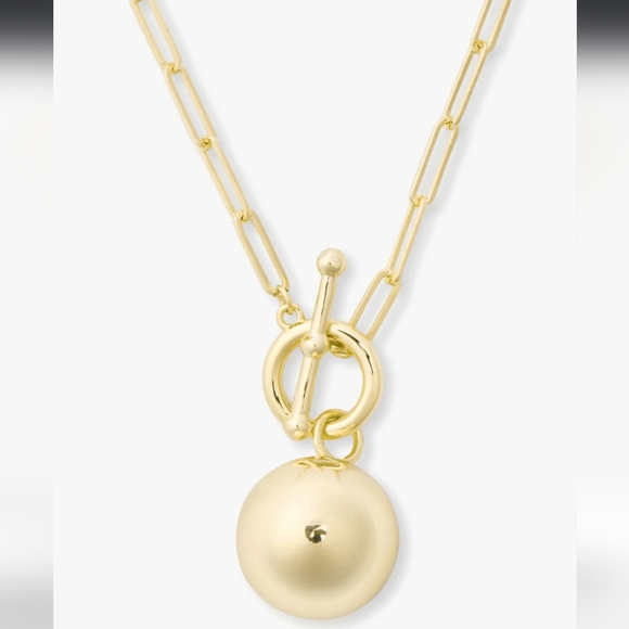 NEW Life's a ball pendant Gold - Picture 3 of 4